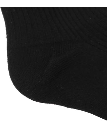 Diabetic Foot Ankle Quarter Socks for Swollen Edema & Circulatory Feet - Wide Non-Binding Top, Moisture Wicking - Black - Buy Online on SooperMarket.com