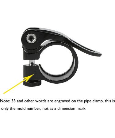 WDHHNP 28.6mm Bike Seat Post Clamp for 25.4mm Diameter Seat Post | Quick Release Aluminum Alloy Seat Tube Clip | Ideal for Road Bikes - Aluminum Frames Only - Buy Online on SooperMarket.com