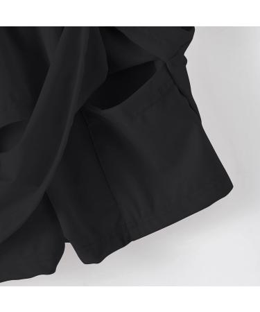 Beehong Toddler Kids Girls Black Sports Shorts with Pockets | Size 6-7 Years - Buy Online on SooperMarket.com