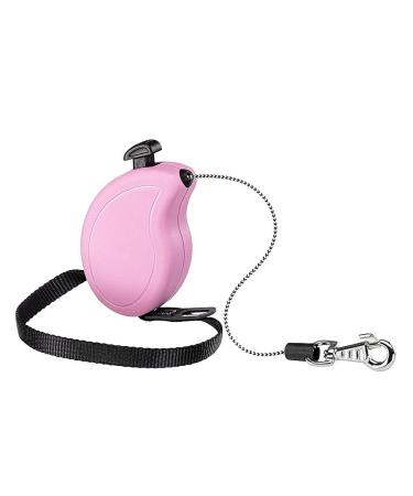 Ferplast dog leash flippy one roller leash small dogs up to 8 kg.Extendable cord max. 3 m. Single button for locking and unlocking purple max 8 kg - 3 m rope pink