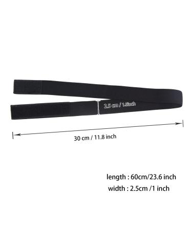 6 Pcs Black Lace Melting Bands for Lace Frontal Laying - 1 Inch Elastic Wig Headbands - Buy Online on SooperMarket.com