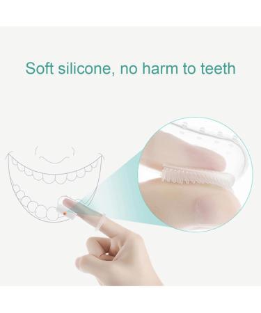 1set Baby Finger Toothbrush for Training Teething Kids Soft Silicone Training Toothbrush Baby Children Oral Care Tooth Brush Baby Stuff Yellow - Buy Online on SooperMarket.com