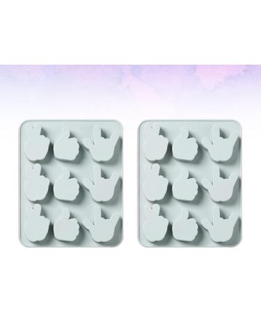 Alipis 2pcs Silicone Molds Baking 3D Silicone Ice Cube Molds Bakery Silicone Fondant Molds Cake Mold Fudge - Buy Online on SooperMarket.com