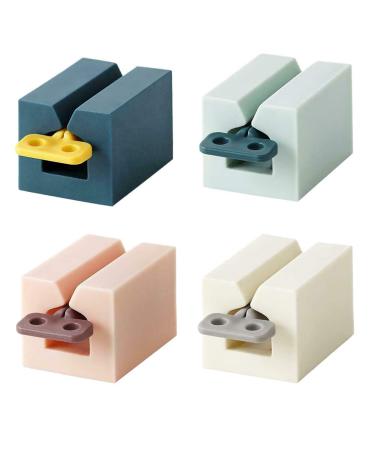 wemee 4Pcs Multifunctional Toothpaste Tube Squeezer Plastic Tooth Paste Holder Dispenser