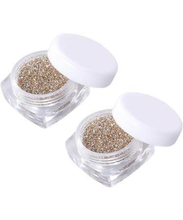 Angoily 2pcs Eye Shadow Loose Eyeshadow Glitter Set Pigment 1 count (Pack of 1) Golden - Buy Online on SooperMarket.com