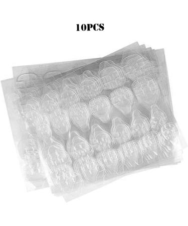 Adhesive Nail Tabs Double Sided Manicure Stickers Waterproof Clear Jelly Gel Tape 10 Sheets 120PCS Adhesive Nail tabs - Buy Online on SooperMarket.com