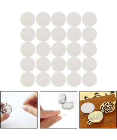 Healeved 50pcs Round Aroma Pads Essential Oil Diffuser Locket Necklace Refill Pads Pendant Perfume Oil Jewelry Oil Pads Humidifier Accessories for Car Room Office White 30mm - Buy Online on SooperMarket.com