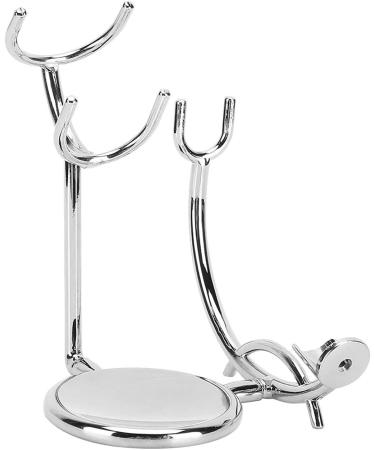 ZLXHDL Razor Stand - Premium Manual Shaving Brush & Soap Dish Holder - Durable Electroplated Metal for Perfect Grooming - Buy Online on SooperMarket.com