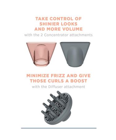 INFINITIPRO BY CONAIR Frizz Free Pro Hair Dryer - 2x Shine, 3x Frizz Control (Full Size) - Buy Online on SooperMarket.com