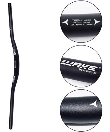 Wake 31.8mm Mountain Bike Handlebar 780mm - Aluminium Alloy MTB Riser Bars for Downhill Cycling - Black - Buy Online on SooperMarket.com