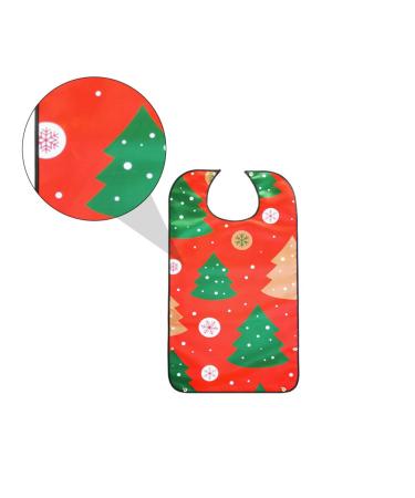 KESYOO Adult Christmas Bib Lovely Tree Pattern Bib Waterproof Bib Old Man Eating Bib for Christmas Holiday Party Supplies - Buy Online on SooperMarket.com
