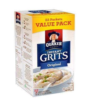 Quaker Instant Grits Original Flavor - Value Pack of 22