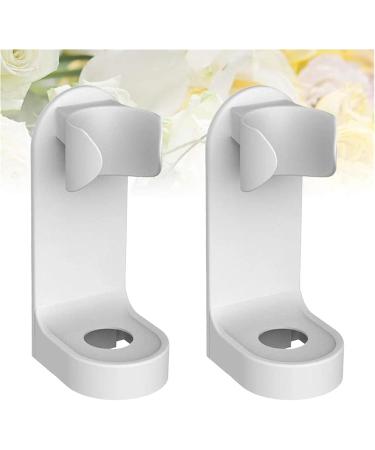 Elzey Wall-Mounted Electric Toothbrushes - 2-Piece Punch-Free Display Rack | White Electric Toothbrush Holder - Buy Online on SooperMarket.com