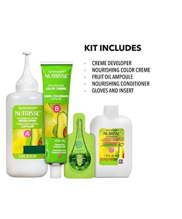 Garnier Nutrisse Nourishing Creme Hair Color 60 Light Natural Brown (Acorn) - 2 Count Pack - Buy Online on SooperMarket.com