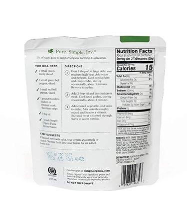 Simply Organic Classic Fajita Simmer Sauce for Beef & Chicken - 8 oz - Buy Online on SooperMarket.com
