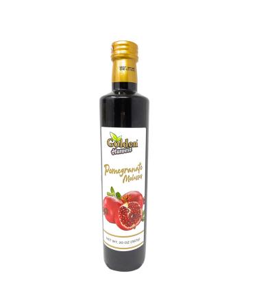 Golden Harvest Pomegranate Molasses - Made With 100% Natural Pomegranate Fruit Juice, Used in Mediterranean cooking, Desserts, Salads Dressing, Product of Lebanon - 20 Oz