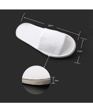 IQYU Disposable Spa Hotel Slippers | Unisex Adult Terry Slippers for Hotels | Comfortable Closed-Back Bathing Flaps - Universal Size - Buy Online on SooperMarket.com