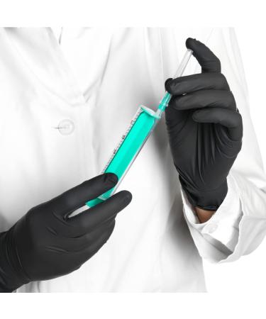 Low Derma Gray Black Nitrile Exam Gloves - Powder Free, Latex Free, Non Sterile - 5 Mil - Large (Pack of 1000) - Buy Online on SooperMarket.com