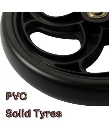 Wheelchair Front Wheel 5Inch 6Inch 8Inch Wheelchair Front Wheels Manual Wheelchair Replacement Wheels Solid Wheels 1 Pair/Black/6Inch(5Inch) 5Inch Black - Buy Online on SooperMarket.com
