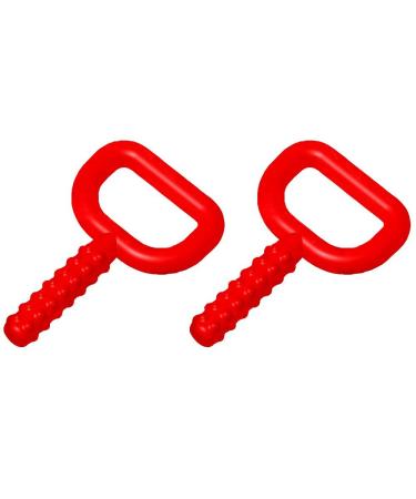 Chewy Tubes 2 Pack - Red Super Chews - Pediatric and Adult Sensory Treatment Tool