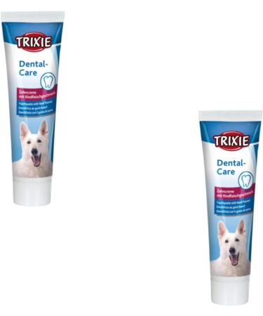 Trixie Dental Care |Double pack |2 x 100 g |Dental care gel for dogs with beef aroma |Also suitable for cats |Can help to prevent tartar