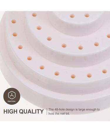 Beaupretty Nail Drill Bit Holder Box - 2 Pieces 48 Slot Storage for Nail Drilling - Perfect for Gel & Acrylic Nails - Buy Online on SooperMarket.com