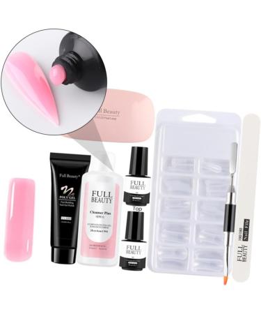 PLAFOPE 1 Set Pieces Manicure Tools Set Nail Art Tools Nail Supplies Kit Nail Extension Cream Poly Extension Kit Nail Decorating Nail Art Gel Nail Kits Nail Extension Tips Nail Gel Plastic 17.8x1.5cm As Shown - Buy Online on SooperMarket.com