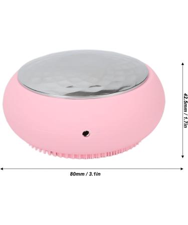 Facial Cleansing Brush Soft Silicone 5 Times Heating Energy Waterproof Electric Facial Cleanser to Absorb Nutrients (Pink) - Buy Online on SooperMarket.com