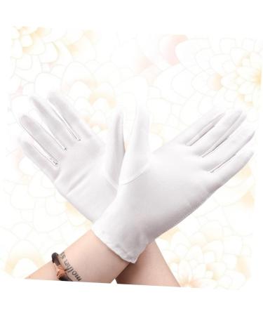 Healeved 6 Pairs Jewelry Etiquette Gloves Short Laboratory Gloves Protective Gloves Matted Photograph Gloves Dry Hands Moisturizing Gloves Soft Cotton Gloves Women's White Spring and Summer - Buy Online on SooperMarket.com