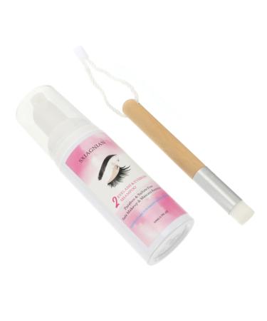 balacoo Eyelash Cleansing Mousse Makeup Lash Glue Remover Lash Mascara Eye Cleaner Boho Alligator Hair Clips Make up Mascara Lash Wash Lash Foam 2 in 1 Plastic Extend