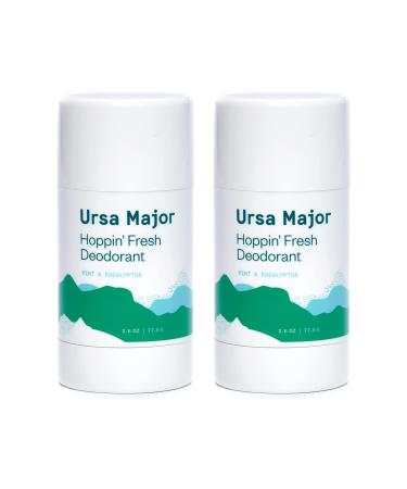 Ursa Major Natural Deodorant - Hoppin' Fresh | Aluminum-Free, Non-staining, Cruelty-Free | Formulated for Men and Women | 2.6 Ounces | 2-Pack 2.6 Ounce (Pack of 2)