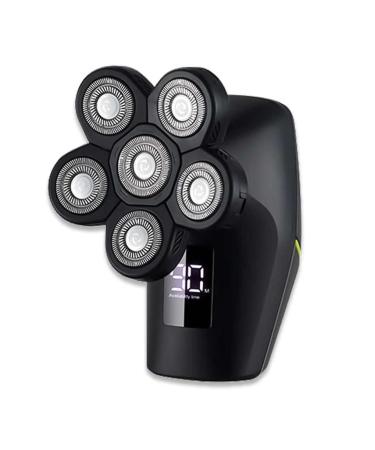 6D Men's Rechargeable Bald Head Electric Shaver 6 Floating Heads Beard Nose Ear Hair Trimmer Razor Clipper Facial Brush Shaver Set
