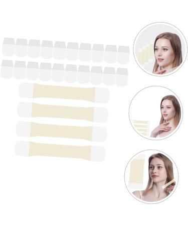 VILLCASE 4pcs Neck Lift Stickers Neck Lift Tape for Neck Wrinkles Loose Skin Tape Rubber Swan Neck Silky Tool - Buy Online on SooperMarket.com