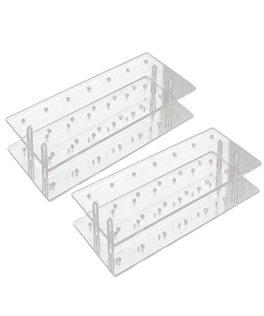Sadkyer 2 Pack Acrylic 21 Holes Pacifier Holder for Wedding Party Birthday