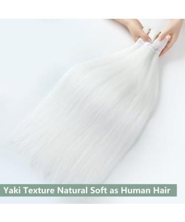 YDDM Pre-Stretched Braiding Hair Extensions - 26 Inch Jumbo Braids (3 Packs White 60#) - Ideal for Braid Hairstyles - Buy Online on SooperMarket.com
