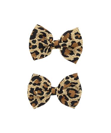 Zac's Alter Ego Satin Leopard Print Bows