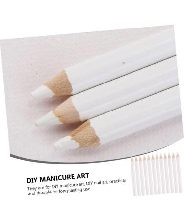 DOITOOL 120 Pcs Nail Point Drill Pencil Nail Art Tool Nail Dotting Pen Sticky Dotting Pen Rhinestone for Nails Rhinestone Picker Pen Rhinestone Picker Tool White Dot Wood Nail Pen - Buy Online on SooperMarket.com