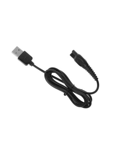 USB Cable Fit Compatible Dc 8V Shaver Fit Compatible Razor Power Lead Replacement Chager J60A Black