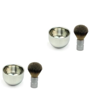 Cabilock 2-Pack Unbreakable Shaving Soap Containers | Men's Beard Shaving Tools | Travel-Friendly Shaving Cup & Bowl for Razors & Brushes - Buy Online on SooperMarket.com