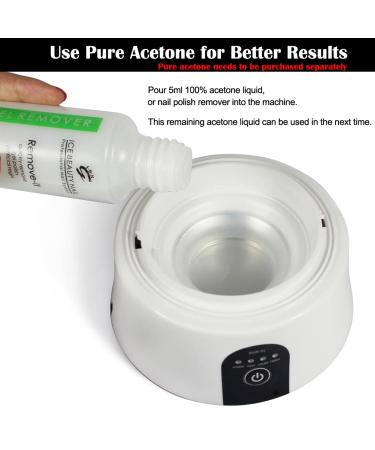 Upgraded Gel Nail Steamer & Polish Remover Machine with Cuticle Tools - Fast & Easy Removal - Buy Online on SooperMarket.com