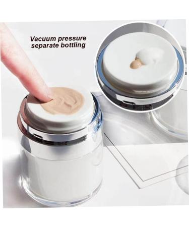 30ml Airless Pump Bottles - 6PCS Refillable Travel Spray Bottles for Toner | Transparent Portable & Reusable - Buy Online on SooperMarket.com