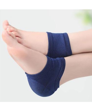 minkissy 2 Pairs Moisturizing Heel Socks Open Toe Socks Cracked Gel Heel Protector Toeless Spa Socks Heel Repair Socks Footcare for Dry Hard Cracked Skin B - Buy Online on SooperMarket.com