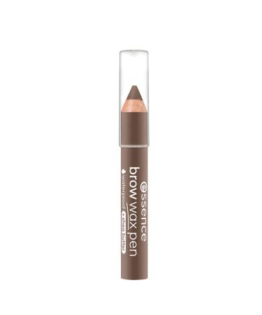 Essence Brow Wax Pen eyebrows No. 03 medium brown brown nourishing defining priming vegan microplastics particles free nanoparticles free (1.2g)