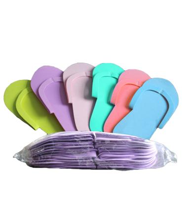 FRCOLOR 12 Pairs of Foam Slippers Disposable Flip Flops Slippers Disposable Pedicure