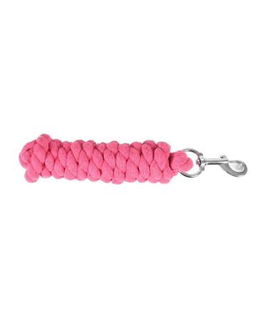 HORZE Basic Cotton 7' Horse Lead Rope - Raspberry Pink - One Size Raspberry Pink US One Size