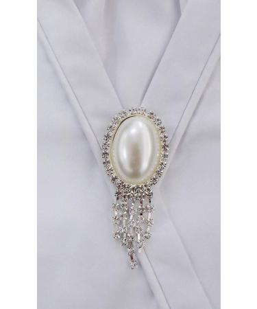 HR Farm Women's White Dressage Riding Stock Tie - Elegant Equestrian Accessory - Buy Online on SooperMarket.com