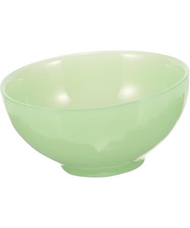 2-Piece Green Terrarium Bowls for Men's Care | Decorative Soap & Shaving Bowl - Jade Glass Containers 11.5x11.5x5cm - Buy Online on SooperMarket.com