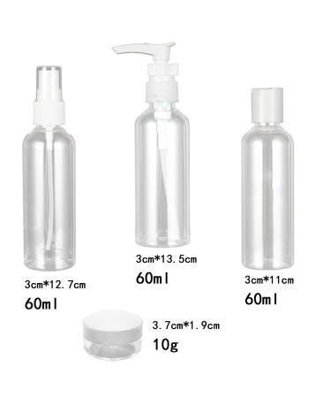ZEACCT Travel Bottles Set - 10 Leakproof Refillable Containers for Cosmetics Shampoo & Shower Gel - Ideal for International Travel - Buy Online on SooperMarket.com