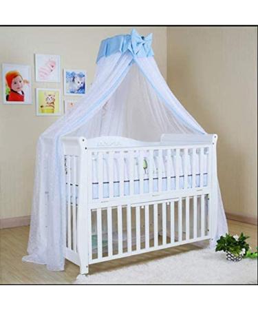JOYLIFE Baby Toddler Bed Crib Dome Canopy Netting - Blue | Protects Against Insects and Mosquitoes - Buy Online on SooperMarket.com