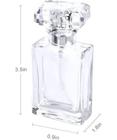 Enenes Glass Refillable Perfume Bottle 6 Pcs Portable Square Empty Glass Perfume Atomizer Bottle 30ml/1 oz. Spray Glass Bottle Atomizer Container Black - Buy Online on SooperMarket.com